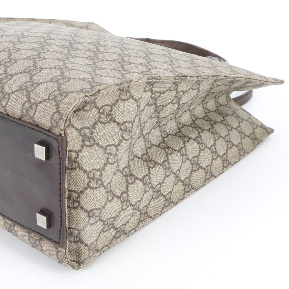 Gucci GG Supreme 91249 Leather Tote Bag, Handbag, Shoulder Brown, Women's - Picture 4 of 13